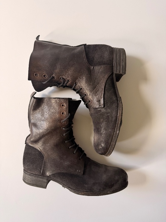 officine creative mens suede and leather boots men\'s sz 42.5 eu or 9.5 US. main image 6